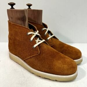 VGUC Rancourt & Co. x Helm Suede Roughout Boots Wedge Sole Made in Maine USA 8 D